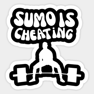 Sumo is cheating Sticker